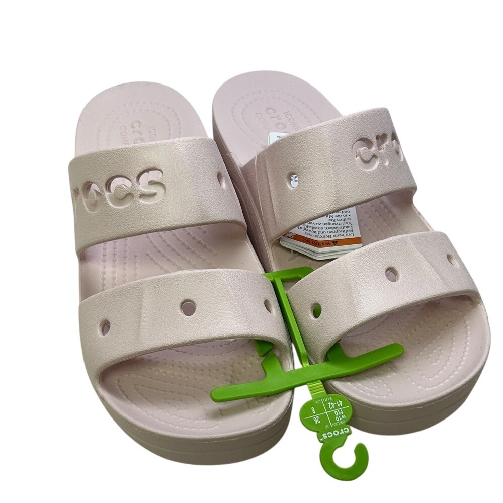 Crocs Baya Platform Sandal Pink Slides Womens Size 9‎ Mislabeled 10 208188-6PI